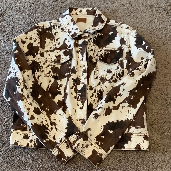 Judy Blue Jackets & Blazers - Cow print jacket. Never worn.